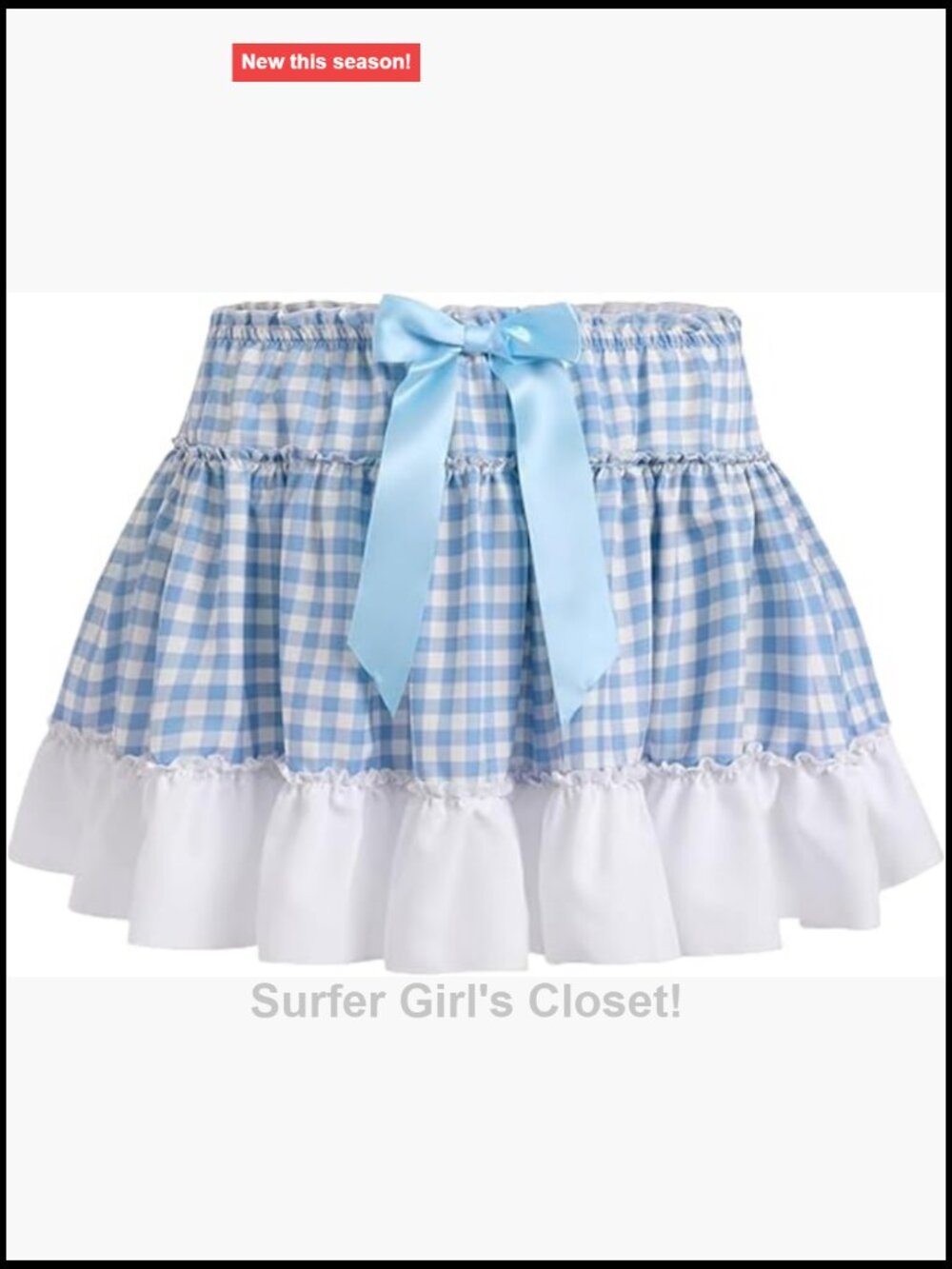 Pleated Ruffle A-Line Mini Skirt with Elastic Waist - Unisex Adult Sissy Skirt